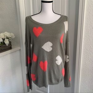 Coincidence & Chance oversized heart sweater size M
